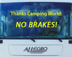 Camping World 2008 Allegro No Brakes